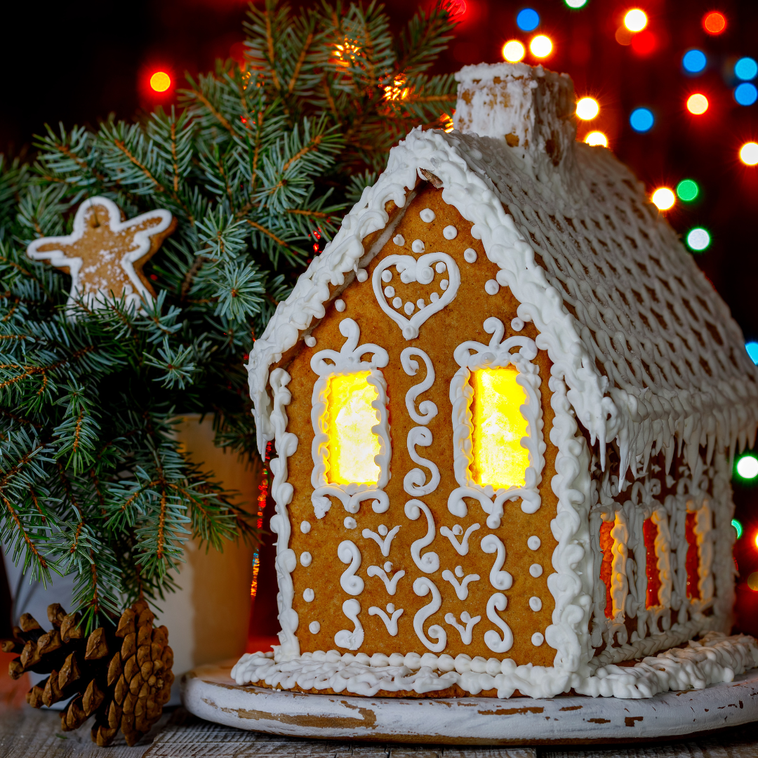 Get into the holiday spirit in this Gingerbread House decorating workshop, like this delicious gingerbread house decorated expertly in white icing. The workshop would take place in Clapham, London