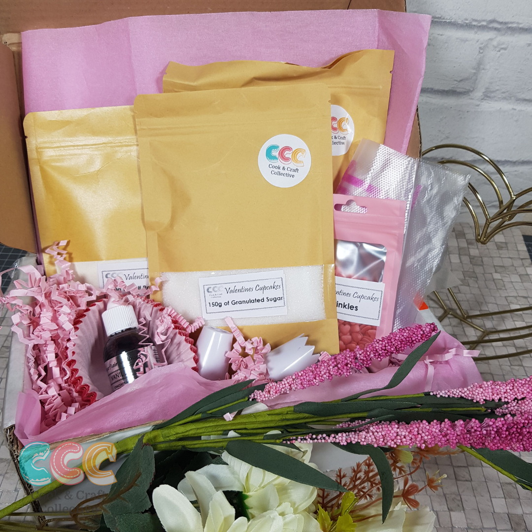 A delivery box showing all the ingredients included in one of our DIY boxes